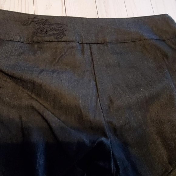 RockSteady Capri Black with Side Zipper and Bows - Size 5 - Picture 4 of 5